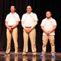 Columna vertebral del staff de coaches: San Martín (CD), Zapata (HC) y Víctor Romero (CO)